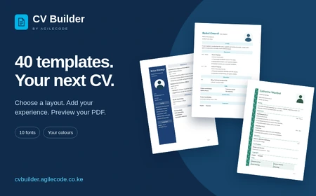CV Builder template previews
