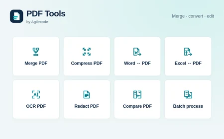 PDF Tools merge, convert and edit tools