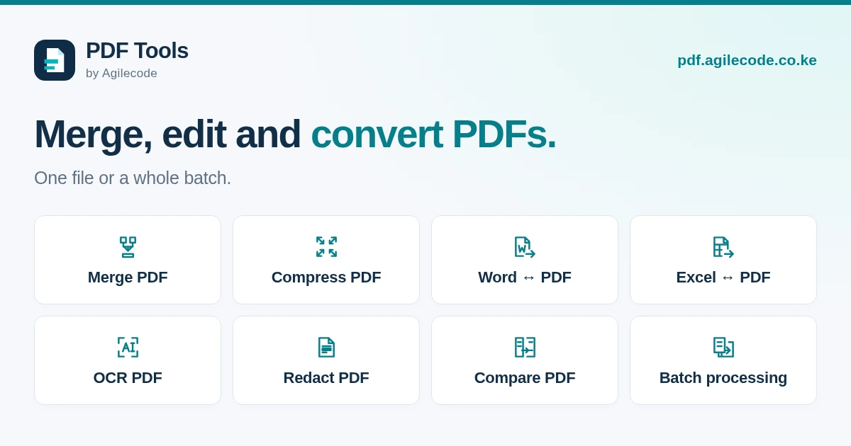 How to Merge, Compress and Convert PDFs Online
